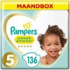 Pampers Premium Protection maandbox maat 5 (11-16 kg) 136 luiers online kopen