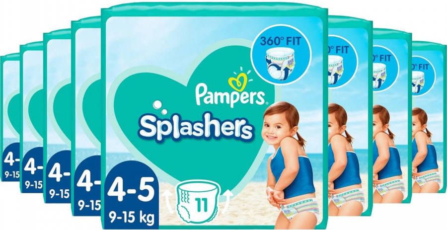 Pampers Splashers maat 4-5 (9-15 kg) 11 wegwerpbare zwemluiers online kopen