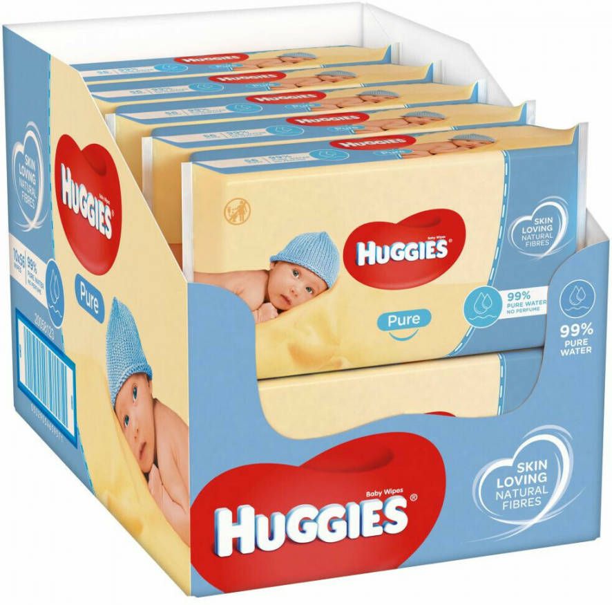 Huggies Billendoekjes Babydoekjes Pure Voordeelverpakking 560 Stuks online kopen
