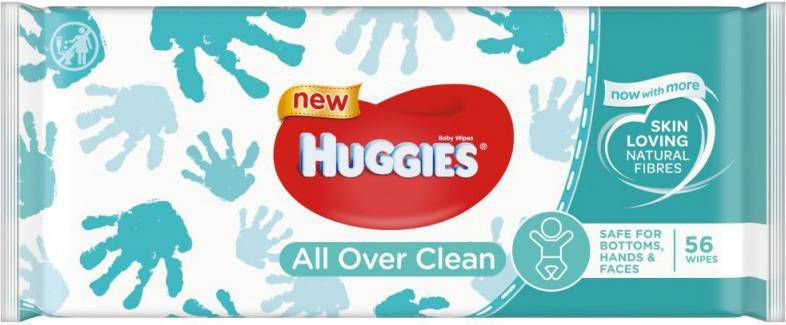 Huggies Billendoekjes Babydoekjes Every Day All Over Clean 56 Stuks online kopen
