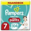 Pampers Baby Dry Pants Gr. 7 Extra Large Plus 104 Luiers 17+ kg Month box online kopen