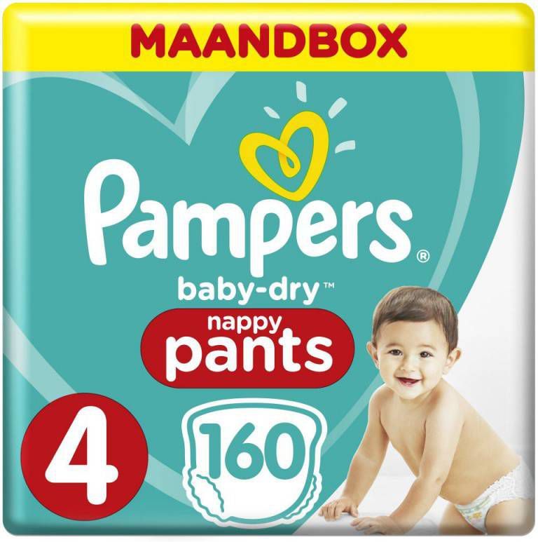 Pampers Wind Elan Baby Droge luier Pants Gr. 4 Maxi 160 Wind eln 9 tot 15 kg Maandbox van Maxi 160 eln online kopen