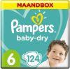 Pampers Baby Dry Gr. 6 Extra Large(16+ kg)Maandvoordeelbox 124 stuks online kopen