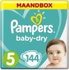 Pampers Baby Dry Gr. 5 Junior(11 25 kg)Maandbox 144 stuks online kopen