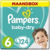 Pampers Baby Dry Gr. 6 Extra Large(16+ kg)Maandvoordeelbox 124 stuks online kopen