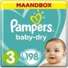 Pampers Baby Dry Luiers -( 6 10 Kg) 198 Stuks Maandbox online kopen