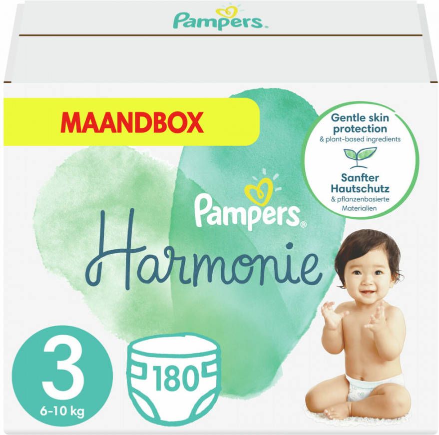 Pampers Harmonie Midi 6 10 kg maandbox 180 luiers online kopen