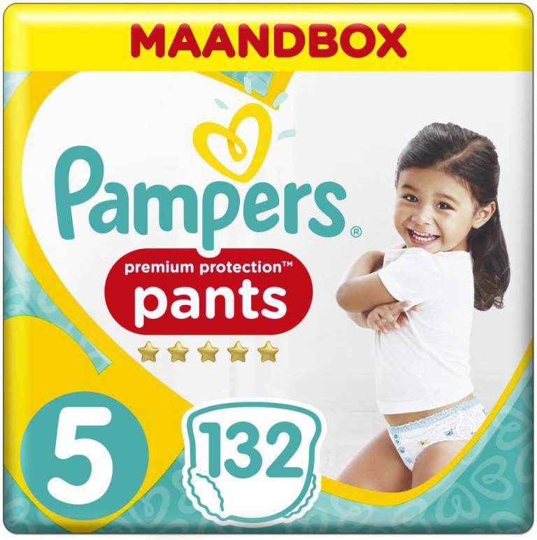 Pampers Premium Protection Pants maandbox maat 5 (12kg-17 kg) 132 luierbroekjes  online kopen