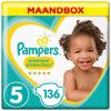 Pampers Premium Protection maandbox maat 5 (11-16 kg) 136 luiers online kopen