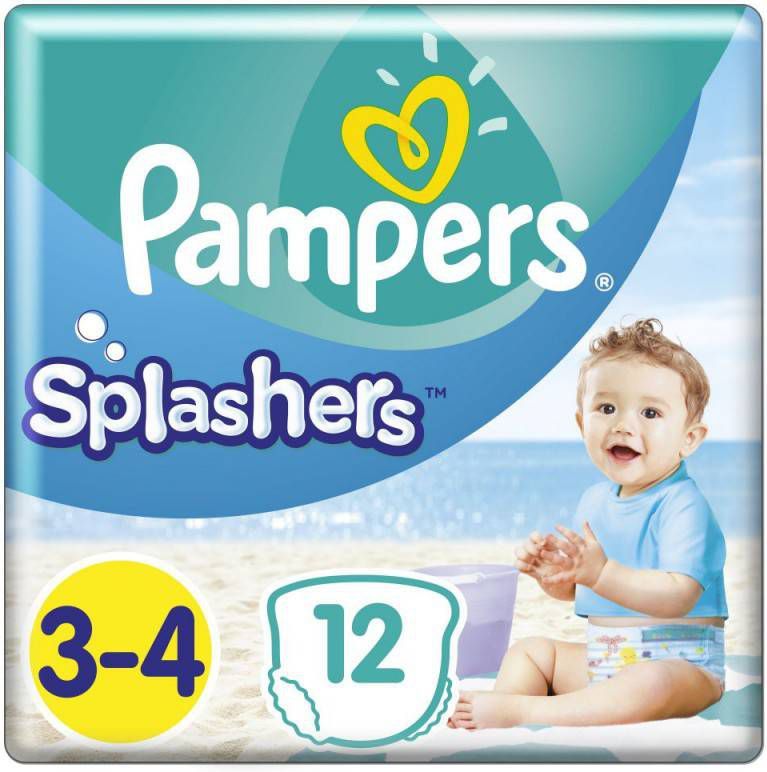 Pampers Splashers Maat 3-4 (6-11 kg) 12 wegwerpbare zwemluiers online kopen