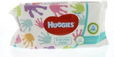 Huggies Billendoekjes Babydoekjes Every Day All Over Clean 56 Stuks online kopen