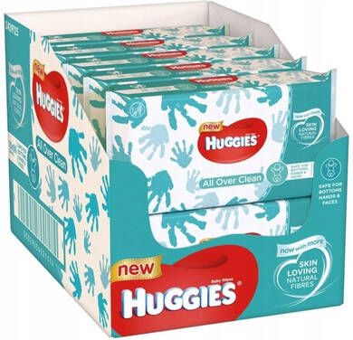 Huggies Billendoekjes All Over Clean Voordeelpak 10 x 56 Doekjes online kopen