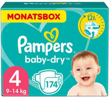 Pampers Baby dry -( Maxi)9 14 Kg Maandbox 174 Stuks Luiers online kopen