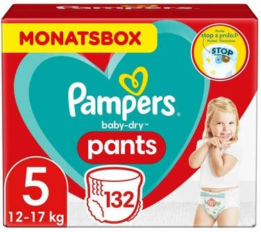 Pampers Baby-Dry Pants maandbox maat 5 (12-17 kg) 132 luierbroekjes online kopen