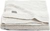 Jollein  Gebreide deken River gebreid cream white 100 x 150 cm Beige Gr.75x100 cm online kopen