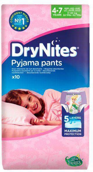 Huggies Drynites Luierbroekjes Medium Girls 4 t/m 7 jaar online kopen