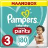 Pampers Baby-Dry Pants maandbox maat 3 (6-11 kg) 180 Luierbroekjes online kopen