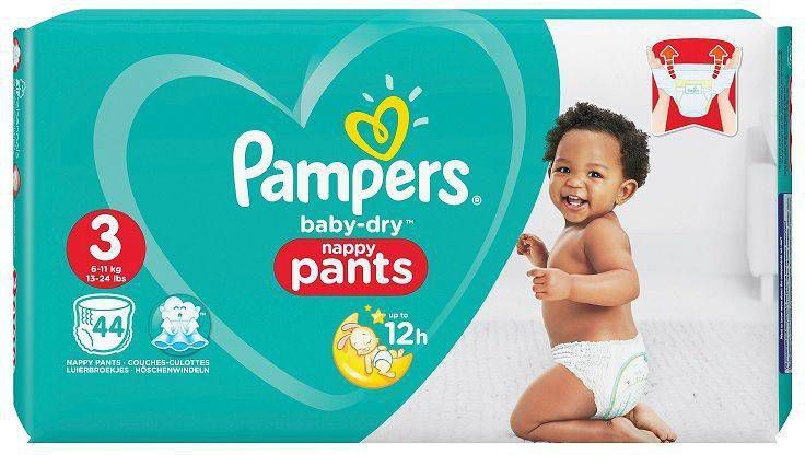 Pampers Baby Dry Luierbroekjes Maat 3 (6-11 kg) 44 stuks online kopen