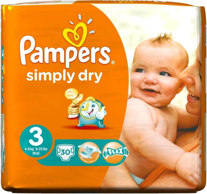 Pampers Baby Luiers Simply Dry30 Stuks online kopen