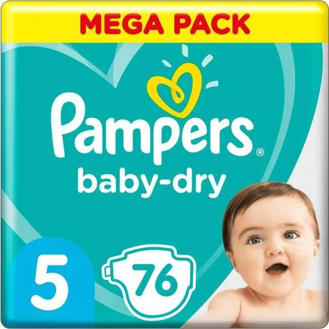 Pampers Luiers Baby Dry- 76 Luiers online kopen