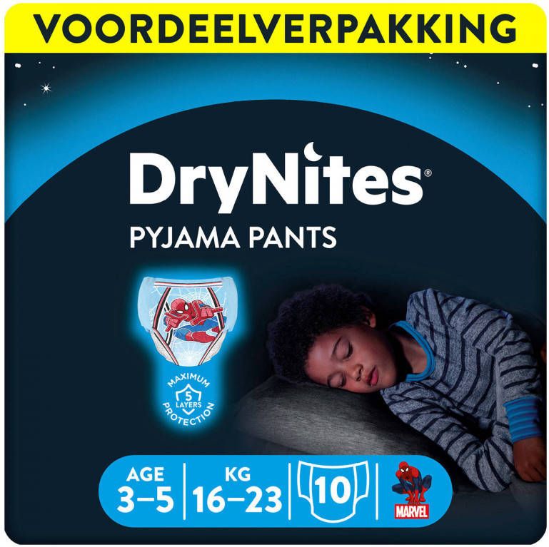 Huggies DryNites Pyjama Pants Boy 3 5 Years(16 23kg)3 pakken online kopen