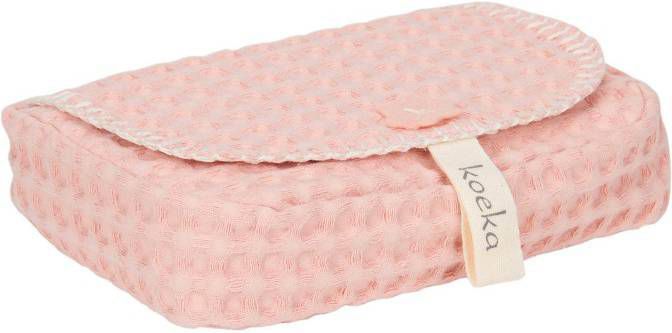 KOEKA Hoes Voor Babydoekjes Wafel Antwerp shadow pink online kopen