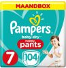 Pampers Baby Dry Pants Gr. 7 Extra Large Plus 104 Luiers 17+ kg Month box online kopen