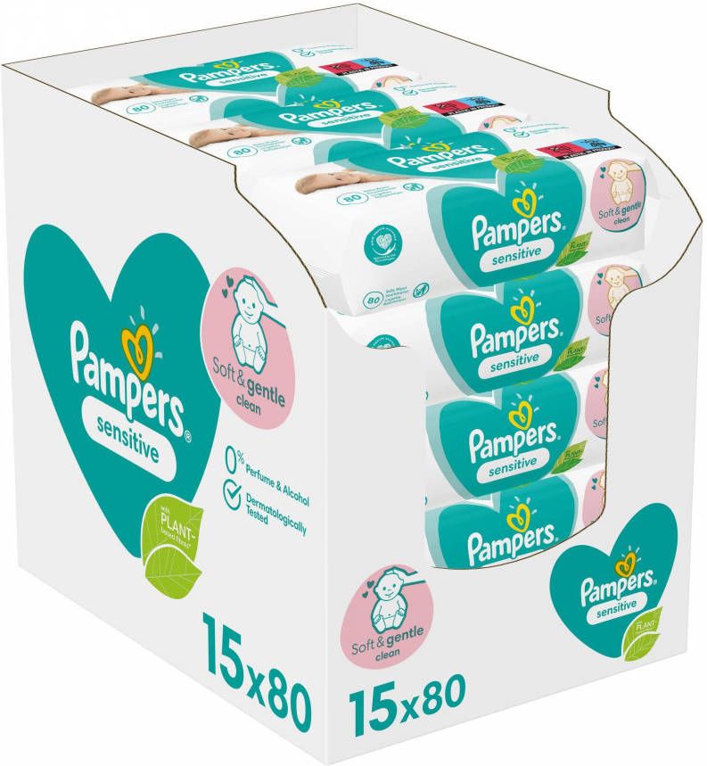 Pampers Billendoekjes Babydoekjes Sensitive Voordeelverpakking 1200 Stuks 1 Gratis Verpakking online kopen